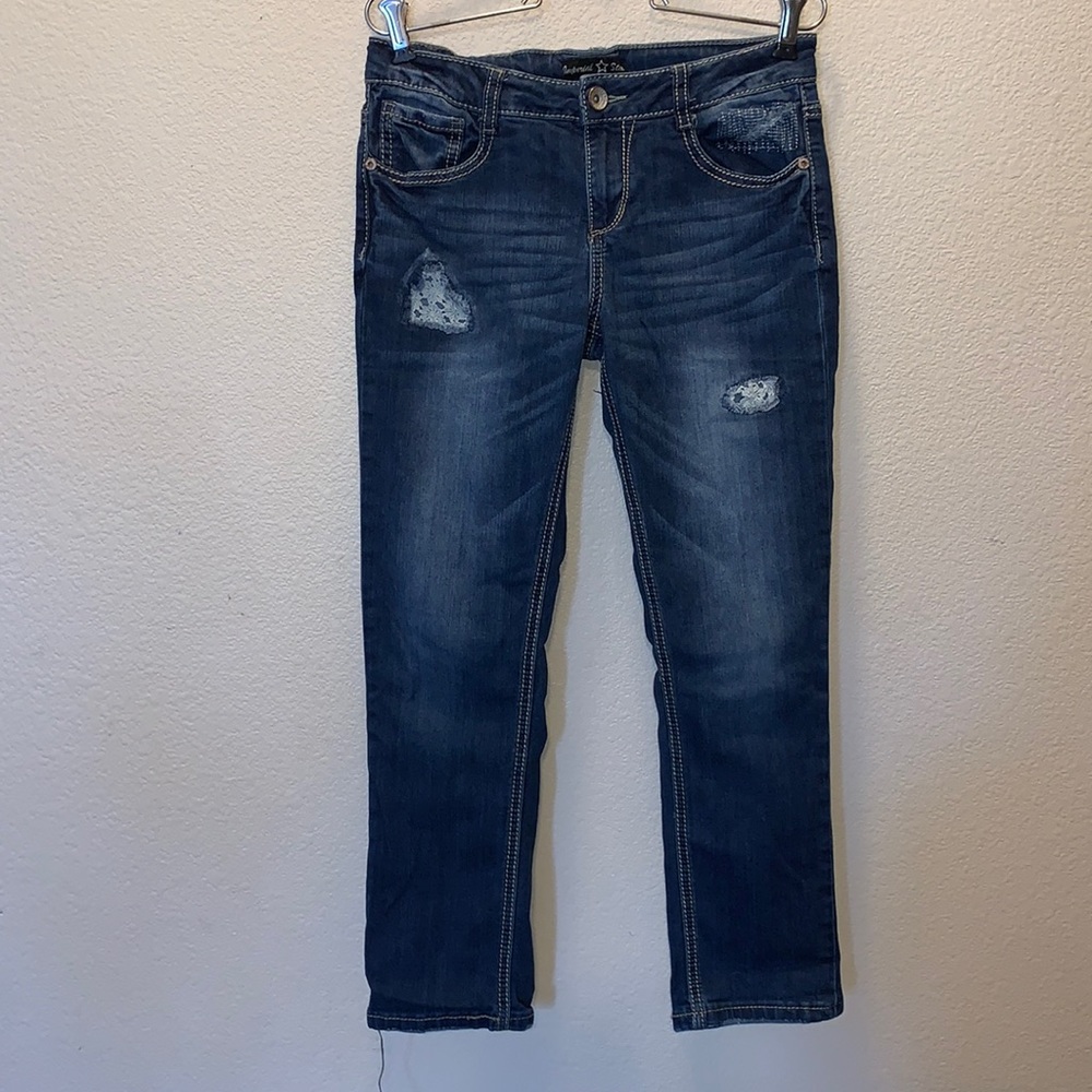 Imperial Star girls size 14 distressed skinny jeans